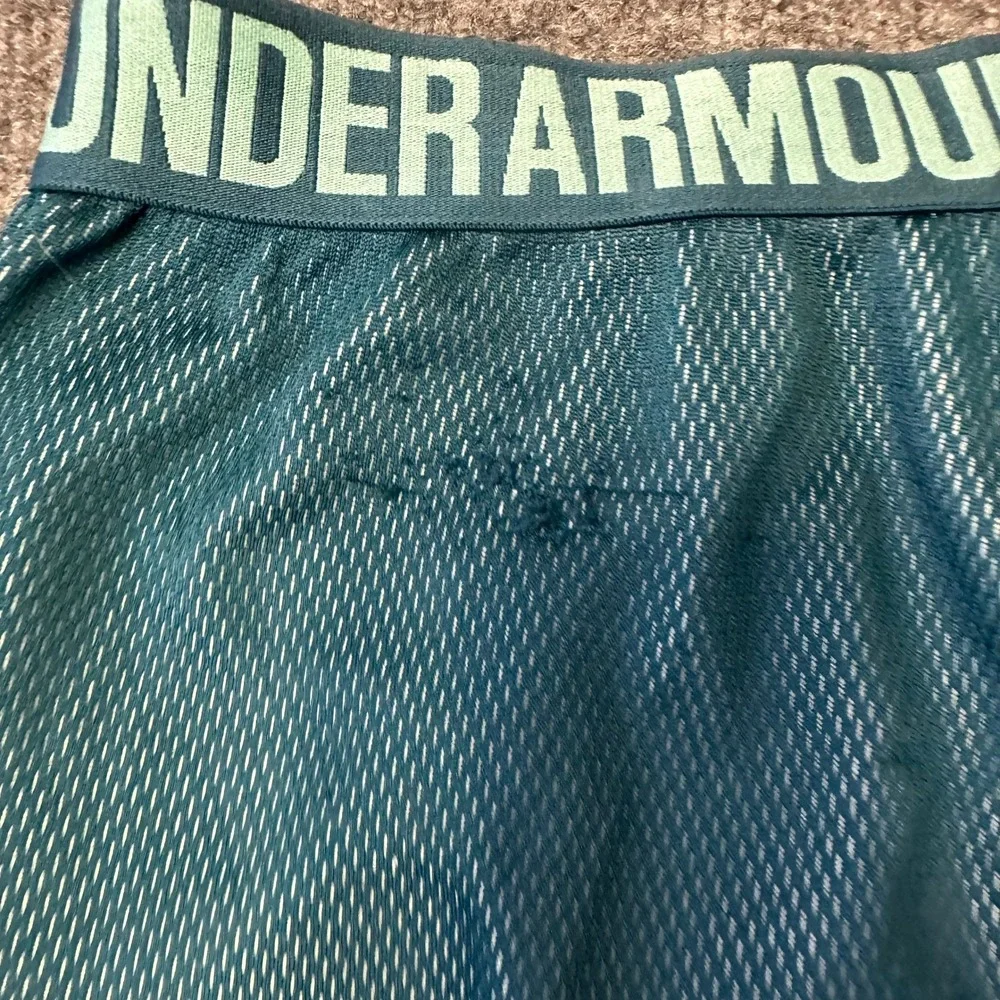 Under Armour Shorts Womens Size SM Teal Mesh HeatGear Athletic Running Gym
